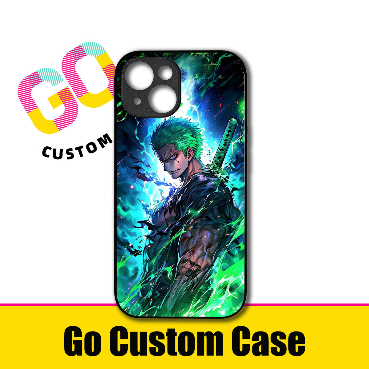 One Piece Roronoa Zoro Blue Green Energy Anime Phone Case | Protective Cover (S265123)
