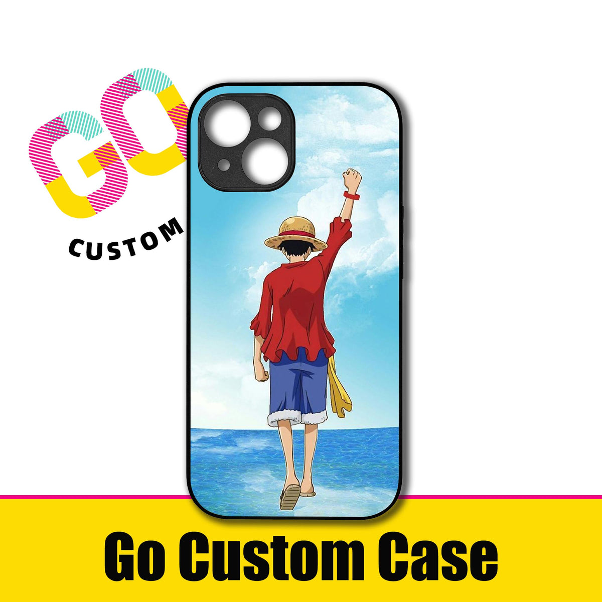 One Piece Monkey D. Luffy Ocean Back View Anime Phone Case | Protective Cover (2651202)