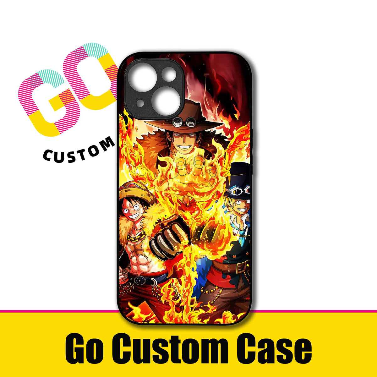 One Piece Luffy Ace Sabo Fire Brothers Anime Phone Case | Protective Cover (2651207)