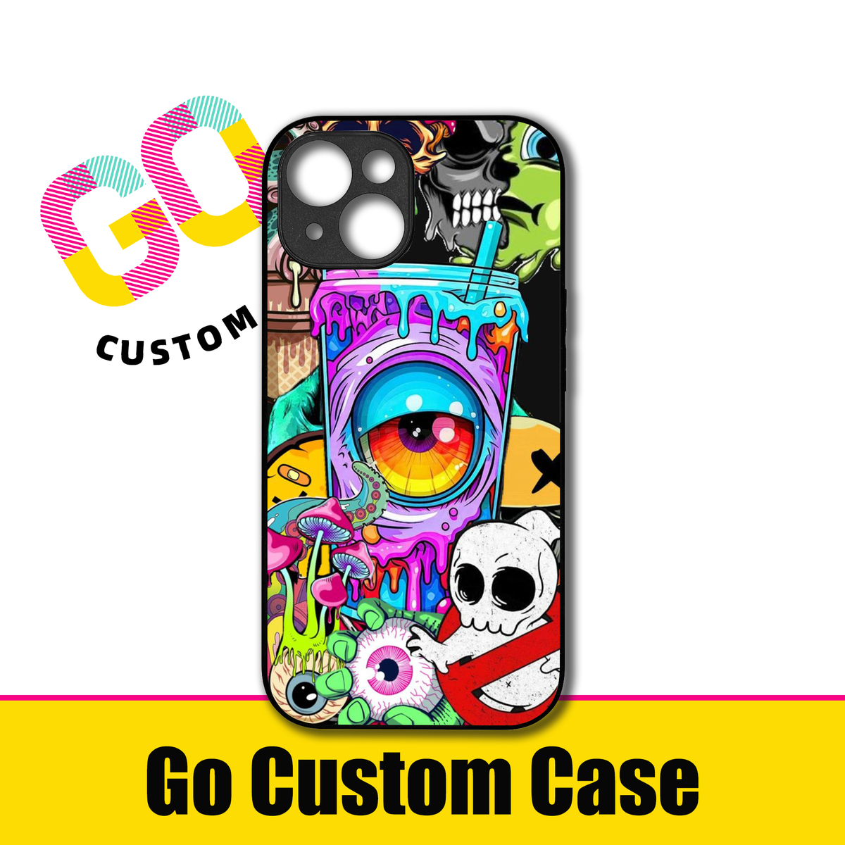 Psychedelic Eye Drink Graffiti Streetwear Phone Case
