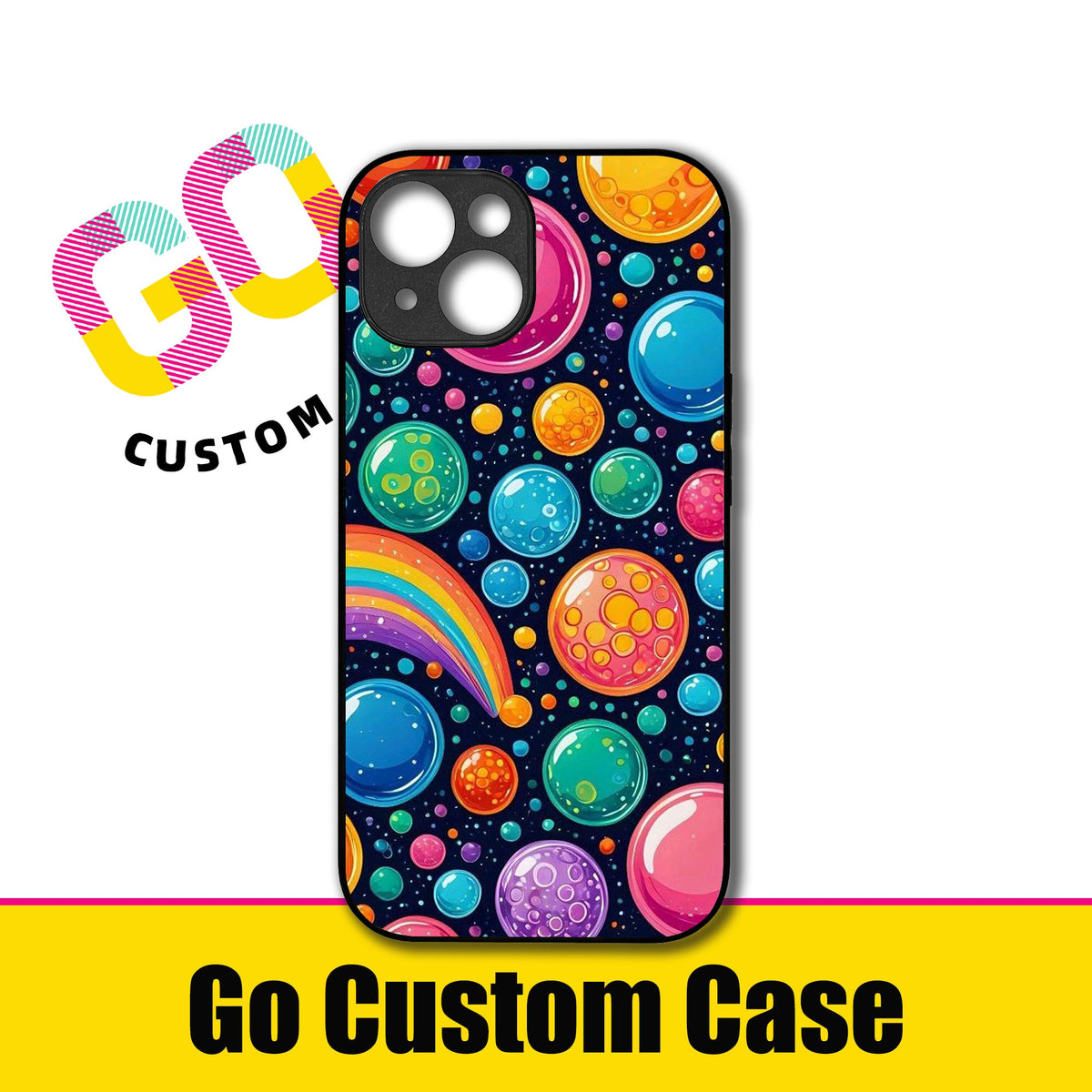 Rainbow Bubbles & Planets Phone Case