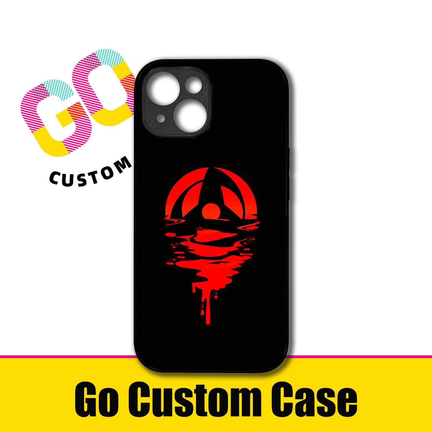 Itachi Uchiha Mangekyo Sharingan Reflection Phone Case - Customizable for iPhone 17/16/15/14/13/12/11/Samsung S25/24/23 | Naruto Anime Protective Cover (480610)