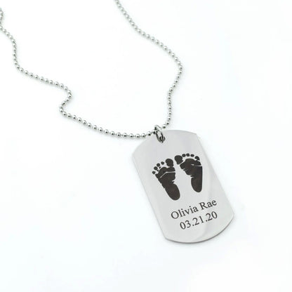 Personalized Steel Photo Dog Tag Pendant