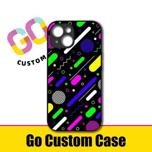 80s Retro Neon Geometric Memphis Phone Case