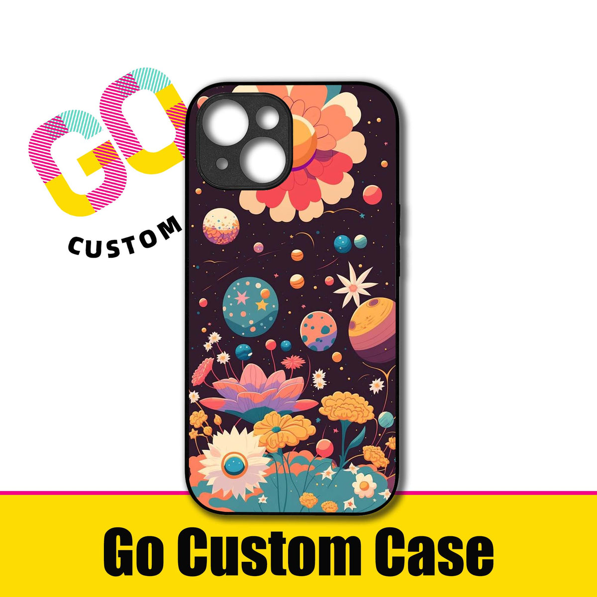 Boho Floral Cosmic Space Phone Case