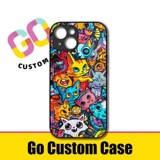 Vibrant Street Art Kitten Custom Cover