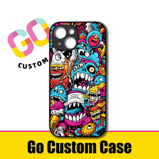 Colorful Monster Doodle Graffiti Phone Case