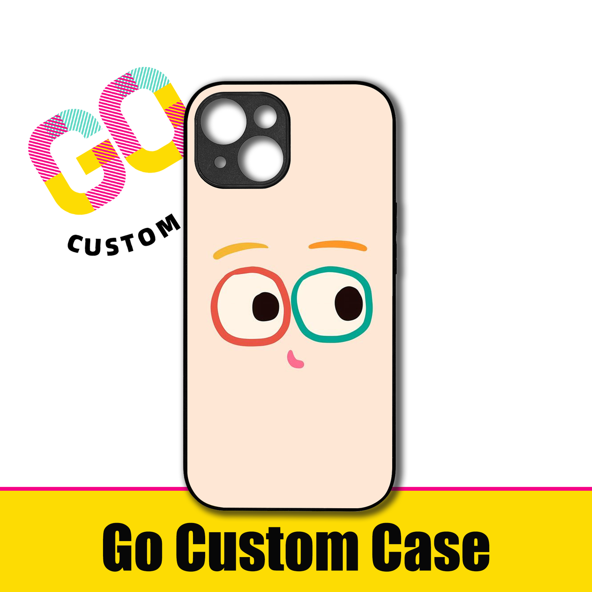 Cute Cartoon Big Eyes Minimalist Phone Case