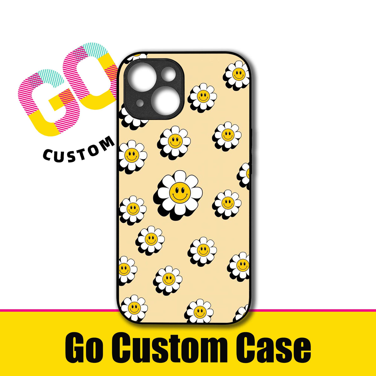 Happy Daisy Smile Face Pattern Phone Case