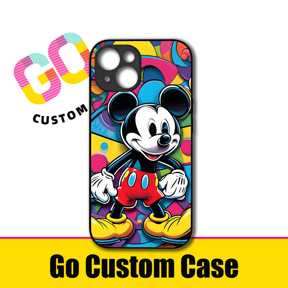 Disney Mickey Mouse Pop Art Colorful Geometric Phone Case