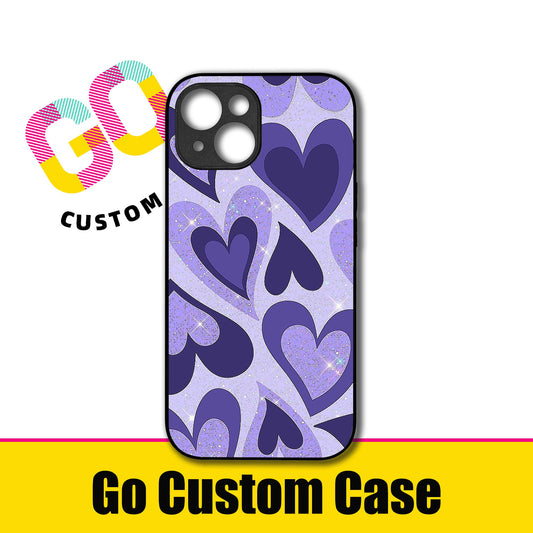 Glitter Hearts Phone Case