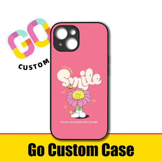 "Let's Always Smile" Cute Daisy Character Phone Case
