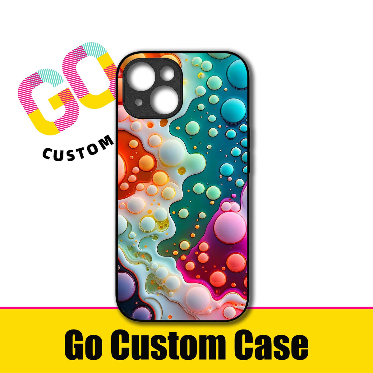 Colorful Liquid Bubbles Abstract Phone Case