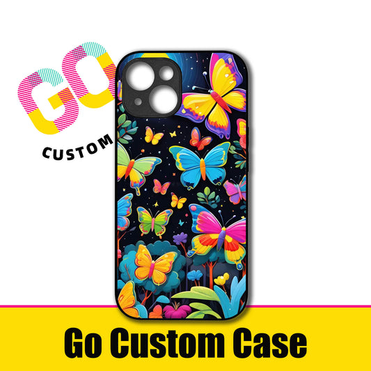 Neon Butterflies Night Garden Phone Case