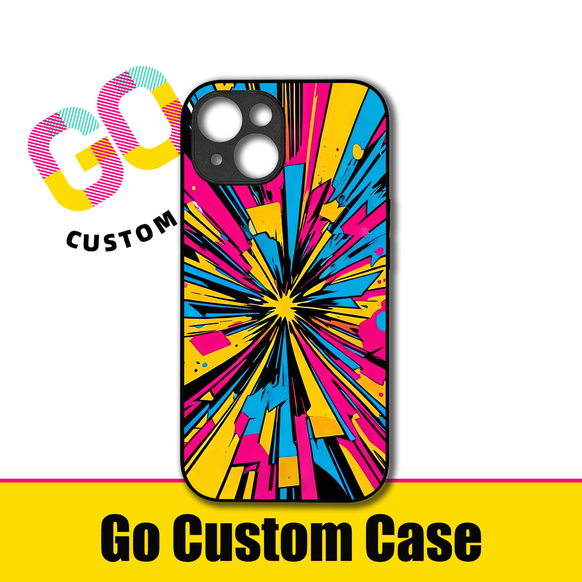 Neon Comic Burst Abstract Art Phone Case
