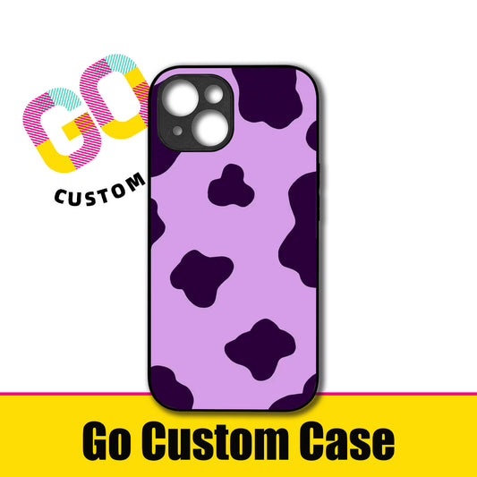 Pastel Purple Cow Print Phone Case