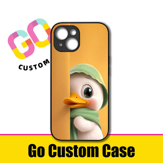 Peeking Duck with Green Scarf Phone Case