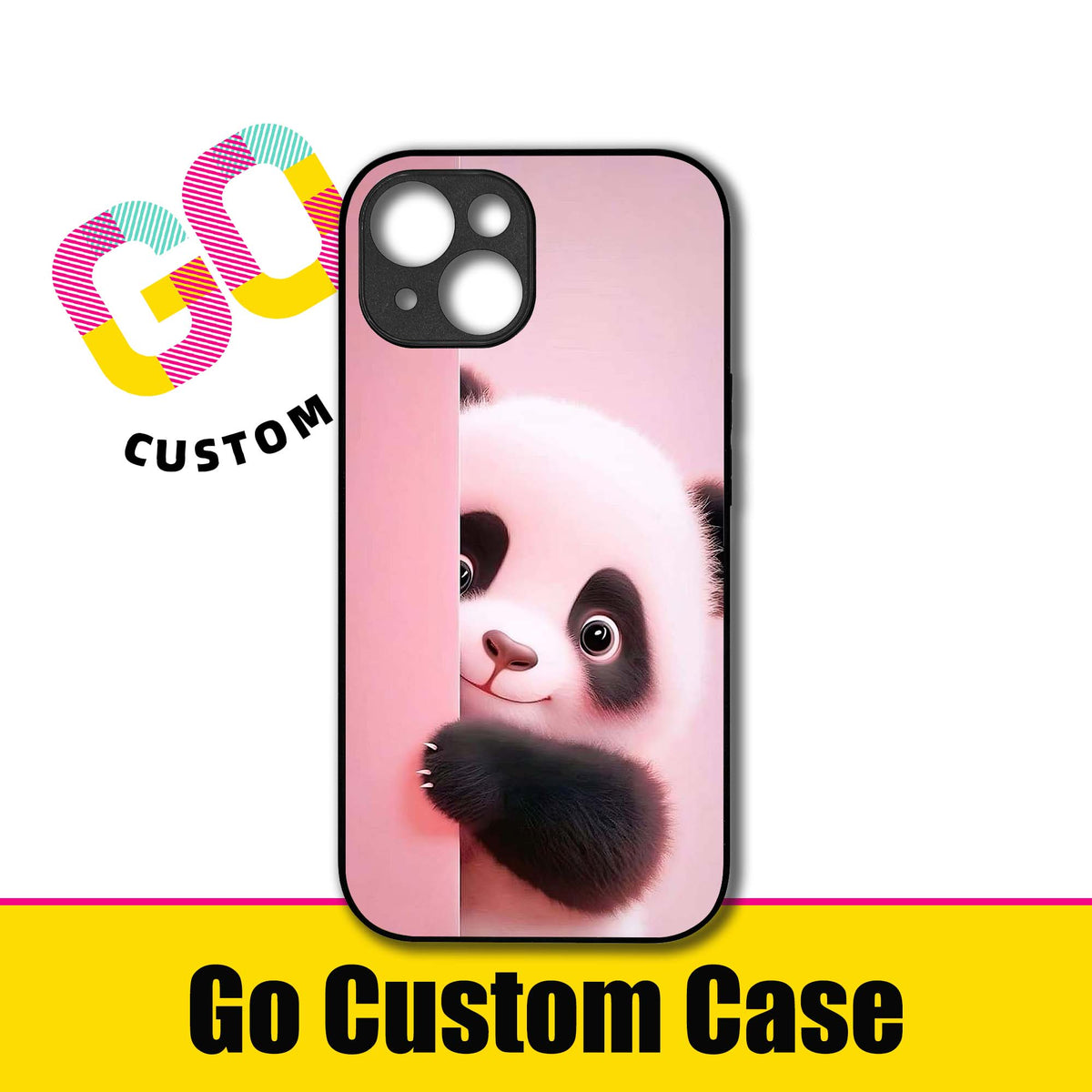 Cute 3D Peeking Panda Phone Case