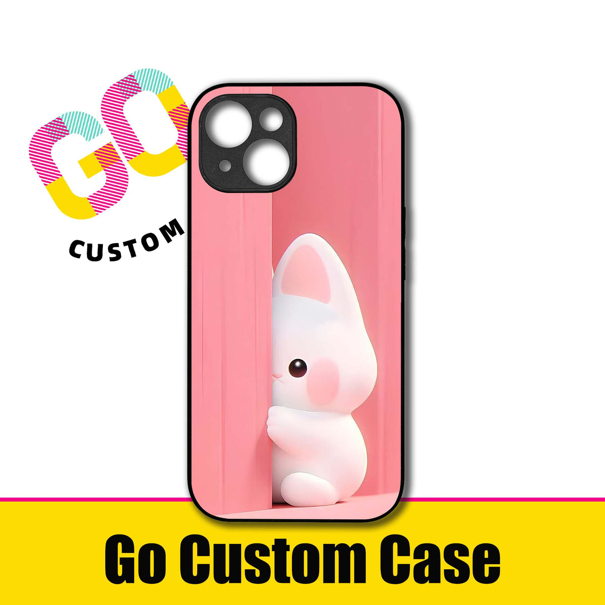 Peeking White Cat Phone Case