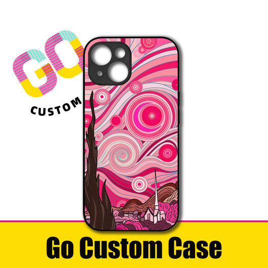 Pink Van Gogh Starry Sky Art Phone Case