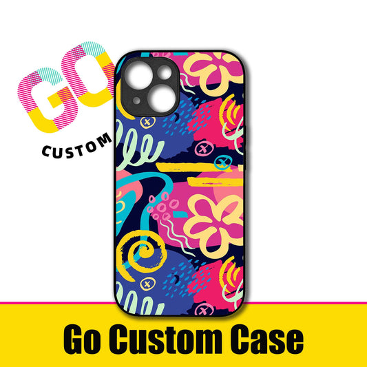 Vibrant Abstract Floral Doodle Art Phone Case